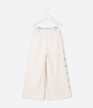 Pantalón Infantil Wide Leg en Modal con Estampado de Moñitas – Talle 5 a 14 años 3