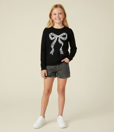 Remera Infantil con Estampa de Lazo – Talle 5 a 14 años 1