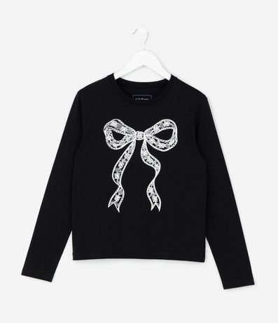 Remera Infantil con Estampa de Lazo – Talle 5 a 14 años 2