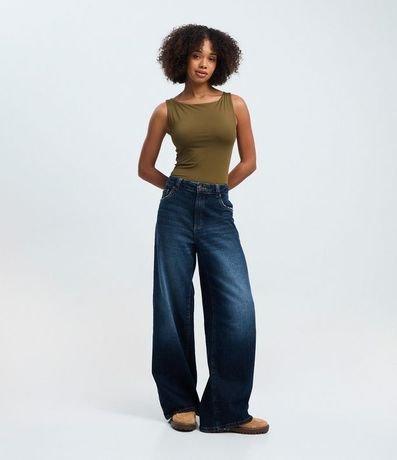 Blusa sin Manga en Microfibra con Escote Canoa 2