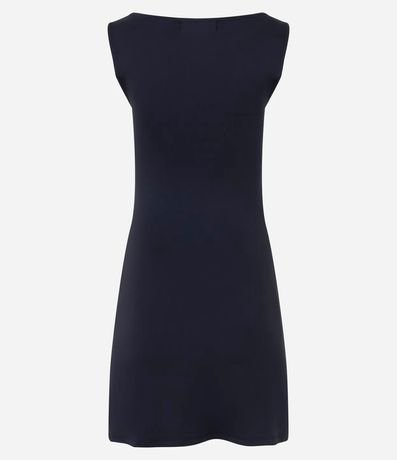 Vestido Corto en Poliamida con Escote Canoa 2