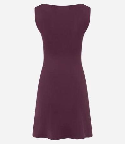 Vestido Corto en Poliamida con Escote Canoa 2