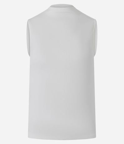 Blusa Musculosa Básica de Algodón con Cuello Alto 6