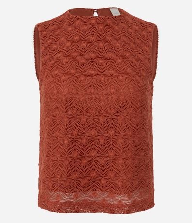 Blusa en Ganchillo Delicado con Breteles Anchos 6