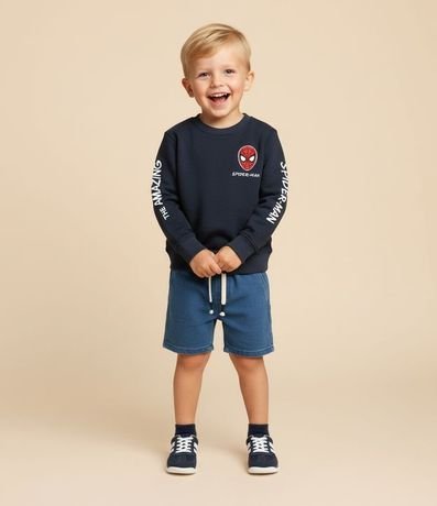 Saco Infantil con Estampado Spider Man Lettering Talle 2 A 8