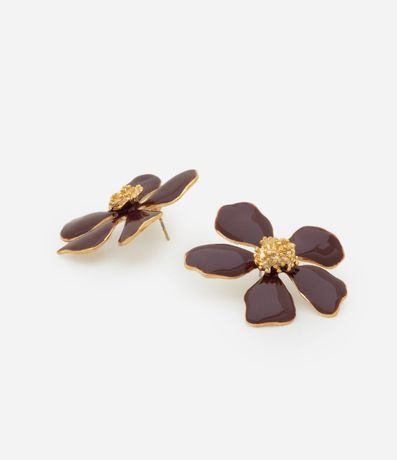 Caravana en Metal Formato de Flor con Centro 3