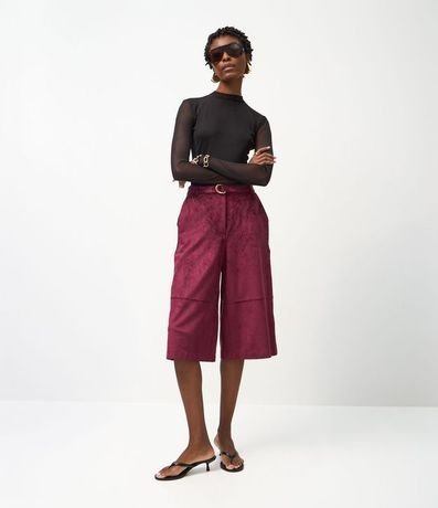 Blusa en Tule con Manga Larga y Cuello Justo 2