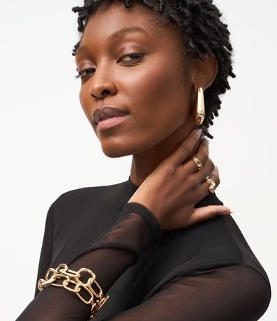 Blusa en Tule con Manga Larga y Cuello Justo 3