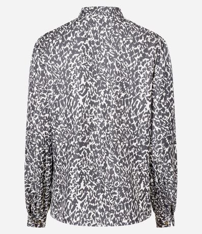 Camisa Satinada con Manga Abullonada 7