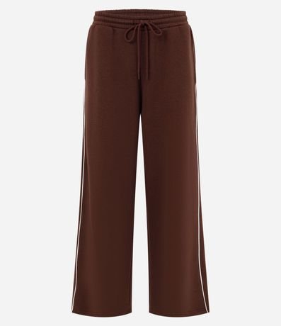 Pantalón de Algodón con Rayas Laterales Contrastantes 5
