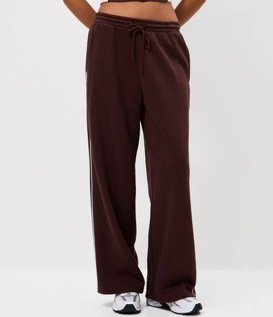 Pantalón de Algodón con Rayas Laterales Contrastantes 2