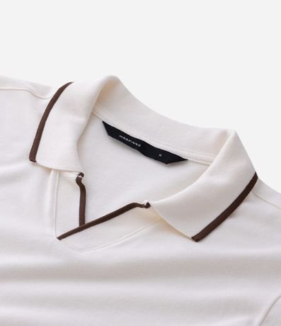 Camisa Polo Manga Corta con Detalle Contrastante 8