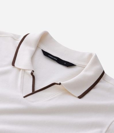 Camisa Polo Manga Corta con Detalle Contrastante 8