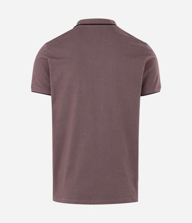 Camisa Polo Manga Corta con Detalle Contrastante 5