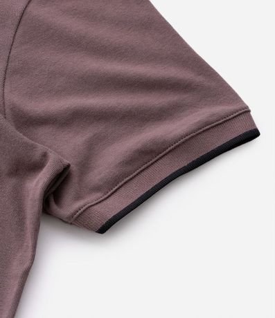 Camisa Polo Manga Corta con Detalle Contrastante 4