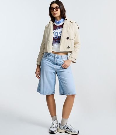 Blusa Rayada en Media Malla con Estampado Reading Club 2