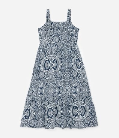 Vestido Midi con Estampado Paisley y Breteles Fruncidos Curve & Plus Size 6