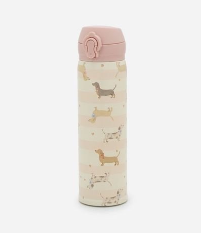 Botella Térmica con Estampa de Perro 450ml