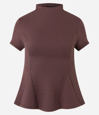 Blusa Estructurada en Punto Roma con Ruedo Evase 5
