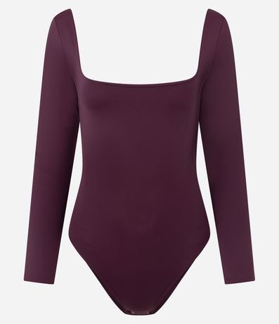 Body Manga Larga en Microfibra con Escote Cuadrado 4