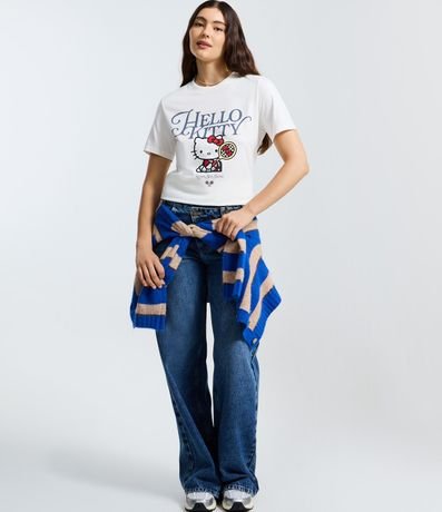 Remera Alargada en Algodón con Estampado Hello Kitty 3