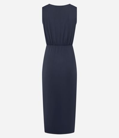 Vestido Largo en Poliamida con Encaje Lateral 2