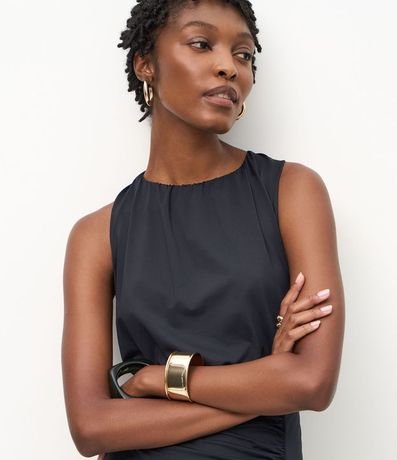 Vestido Largo en Poliamida con Encaje Lateral 3