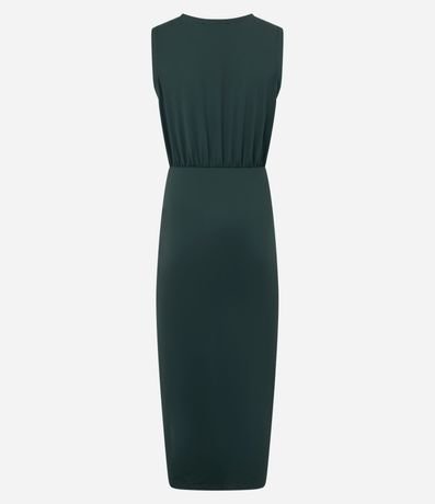 Vestido Largo en Poliamida con Encaje Lateral 6