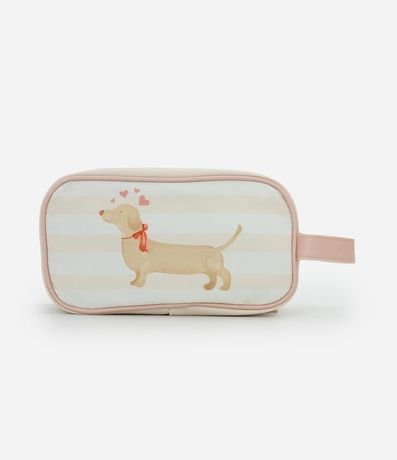 Neceser con Compartimentos Limpio y Sucio con Estampa de Perro 3