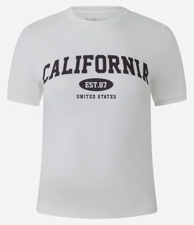Remera New T-Shirt en Algodón con Lettering California 4