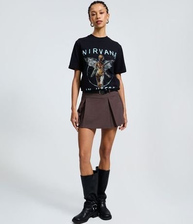 Remera Manga Corta con Estampa de Nirvana Albúm In Utero 2