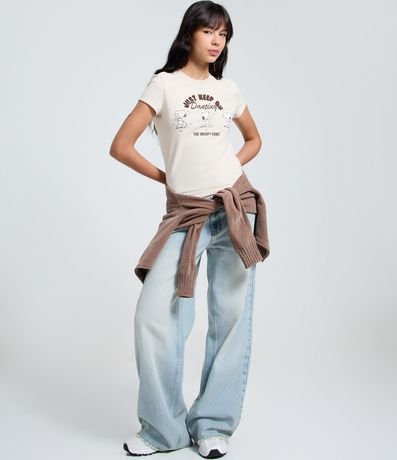 Remera New T-shirt en Algodón con Estampado Snoopy 2