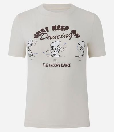 Remera New T-shirt en Algodón con Estampado Snoopy 4