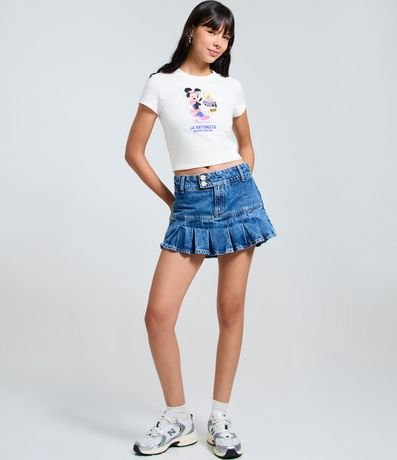 Remera en Algodón con Estampado Minnie 3