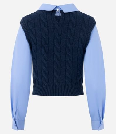 Camisa en Punto con Efecto Superposición 8