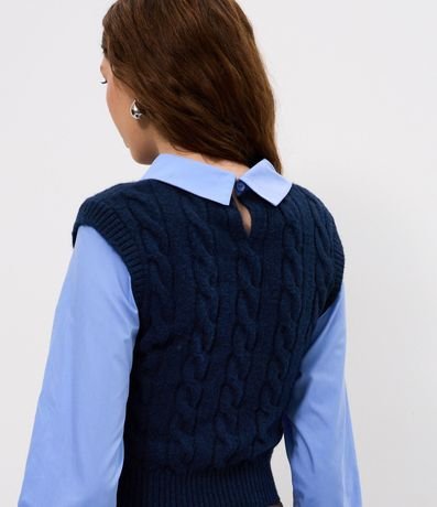 Camisa en Punto con Efecto Superposición 5