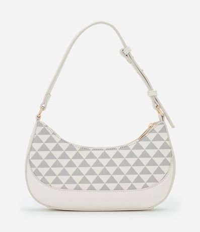 Cartera Baguette Pequeña con Estampa de Triangulos 4