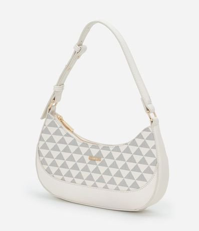 Cartera Baguette Pequeña con Estampa de Triangulos 5