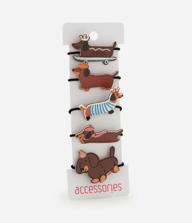 Kit 05 Gomitas Infantiles para el Pelo con Cachorros – Talle U 4