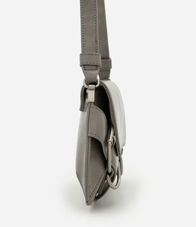 Cartera Baguette Pequeña en PU con Hebillas Decorativas 2