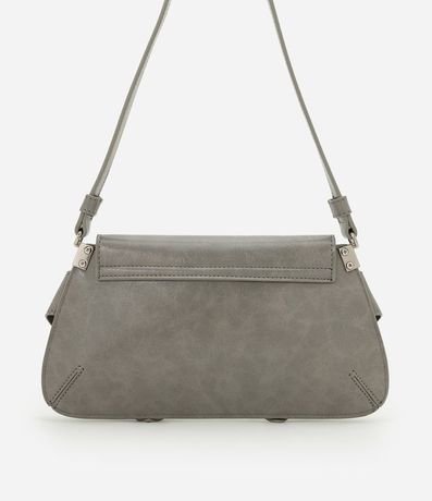 Cartera Baguette Pequeña en PU con Hebillas Decorativas 3