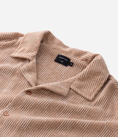 Camisa Boxy en Tejido Texturizado con Cuello Bowling 7