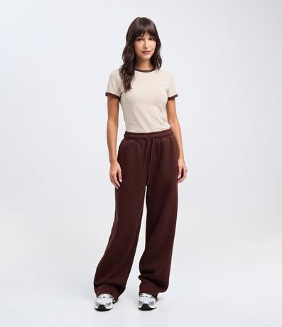 Blusa Baby Look con Mangas y Cuello Contrastantes 3