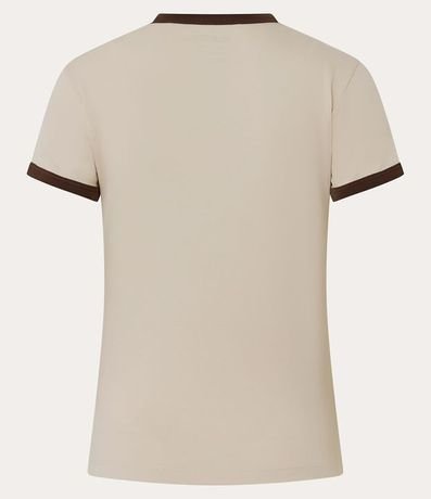 Blusa Baby Look con Mangas y Cuello Contrastantes 5