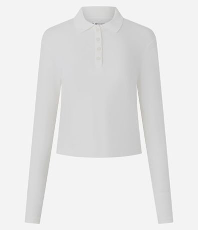 Blusa Polo con Manga Larga en Algodón 4