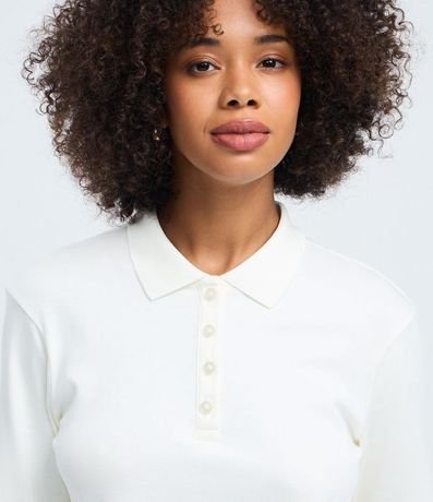 Blusa Polo con Manga Larga en Algodón 3