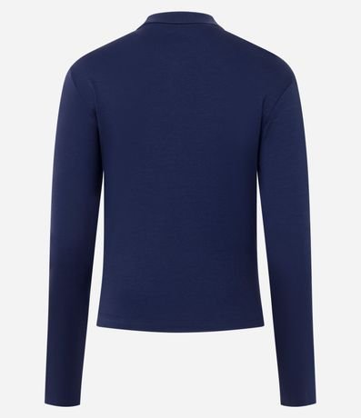 Blusa Polo con Manga Larga en Algodón 5