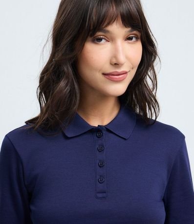 Blusa Polo con Manga Larga en Algodón 3