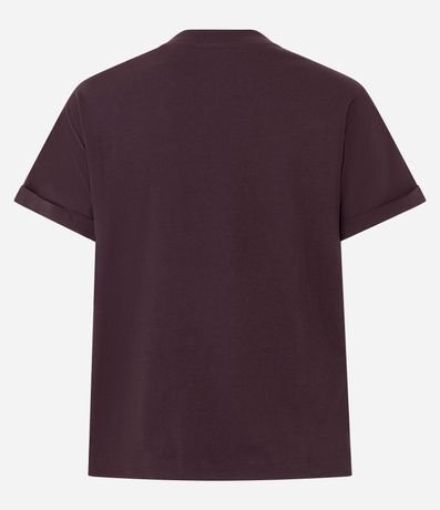 Blusa Básica con Manga Dobrada Corta en Algodón 5