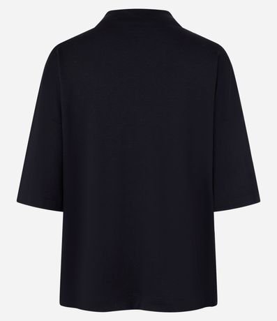 Remera Sueltecita con Cuello Entero y Manga Corta 5